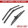 EDKAY for Buick Encore 26"+14"+10" Front Rear Wiper Blades Brushes Cutter Accessories 2012 2013 2014 2015 2016 2017 2018 2019 Windshield Wiper Blade