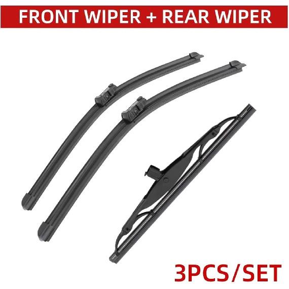 EDKAY for Buick Encore 26"+14"+10" Front Rear Wiper Blades Brushes Cutter Accessories 2012 2013 2014 2015 2016 2017 2018 2019 Windshield Wiper Blade