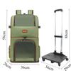 Double Layer Cat Backpack Detachable Pet Trolley Cart Breathable Large Space Cats Travel Backpack Cat Small Dog Outdoor Carrier