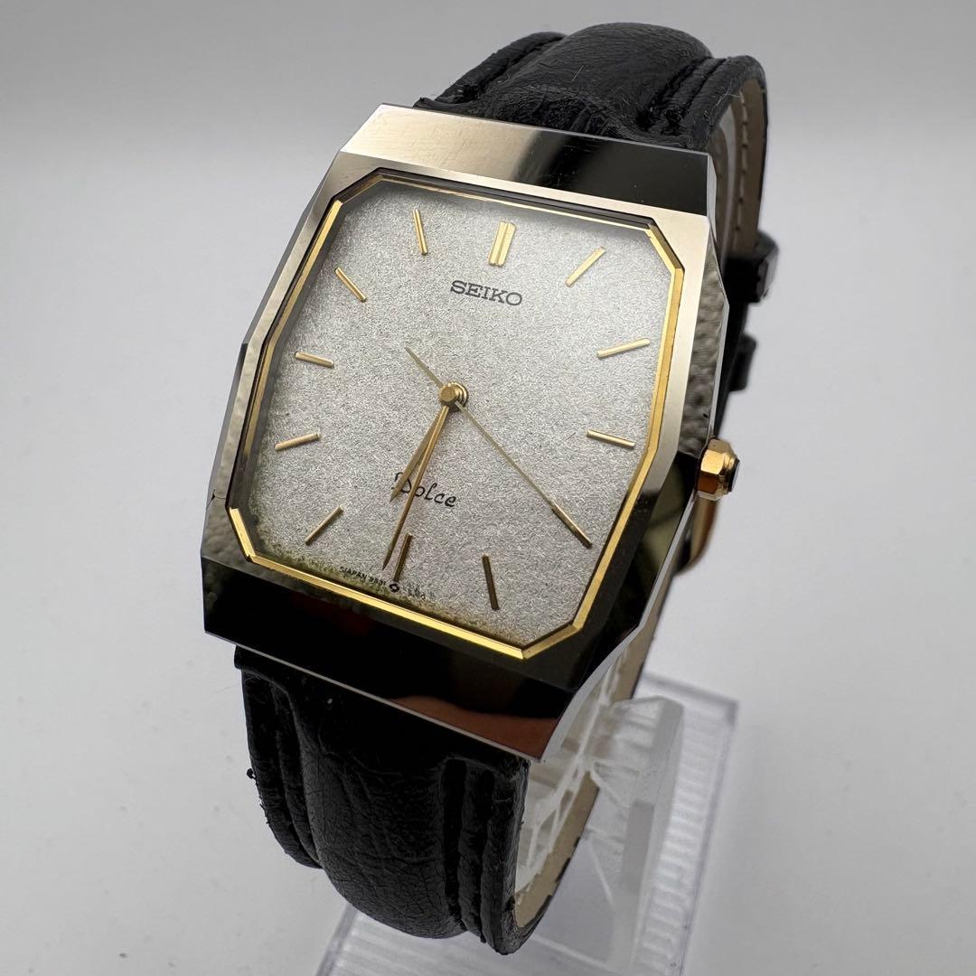 Used SEIKO Dolce 9531-5150 Men s Watch Battery Replaced Working Thin