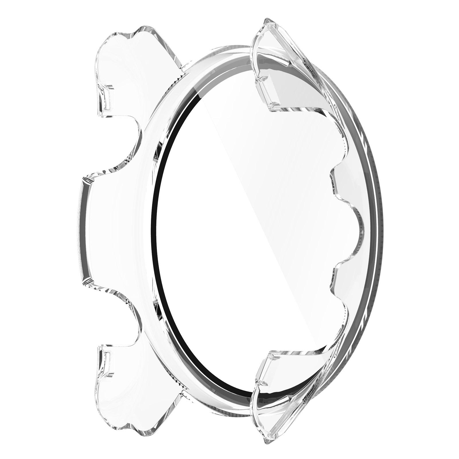 

2 в 1 Полный защитный чехол для ПК для Garmin Forerunner 255 255S Защитная крышка для экрана из стекла Жесткий бампер-рамка чехол + Пленка For Forerunner 255 прозрачный