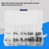 60Pcs 304 Stainless Steel Thread Repair Insert Kit With Storage Case / Plastic Box Helicoil Set / Helicoil Type Insert