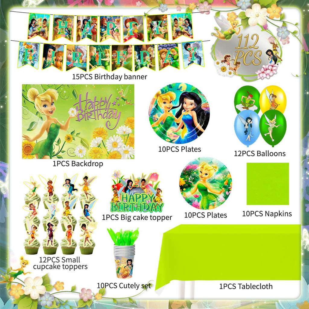Cartoon Birthday Decors, Cartoon Party Decors & Cartoon Party Tableware - Cartoon Theme Birthday Backdrop Banner Balloon Plate Tablecloth