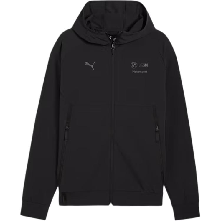

Puma Bmw M Motorsport tech Mens Life Moisture Wicking Hooded Long Sleeve Jacket Men jackets Black 627328-01