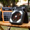 Portable Solar Fan 10000mAh Solar Powered Camping Fan 4 Speeds Fan With LED Lantern For Picnic Fishing