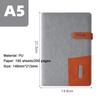 (Free Logo Engraving) A5 Thickened Business Hard Notebook, Notepad, Student Diary, Buckle Meeting Minutes, with Card Slot