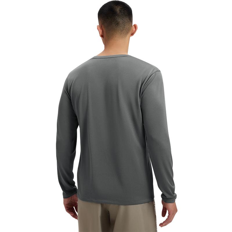 Under Armour Ss25 Ef Perf Graphic Logo Fashion Training Comfortable Long Sleeve T-Shirt Men Tops Rhino-Gray 6007557-025