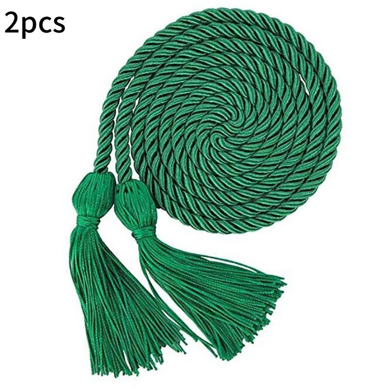 1/2pcs Graduation Honor Cords Craft Braided Tassels Drawstring Rope Polyester Yarn Honor Cord Graduation Students Bachelor Gown