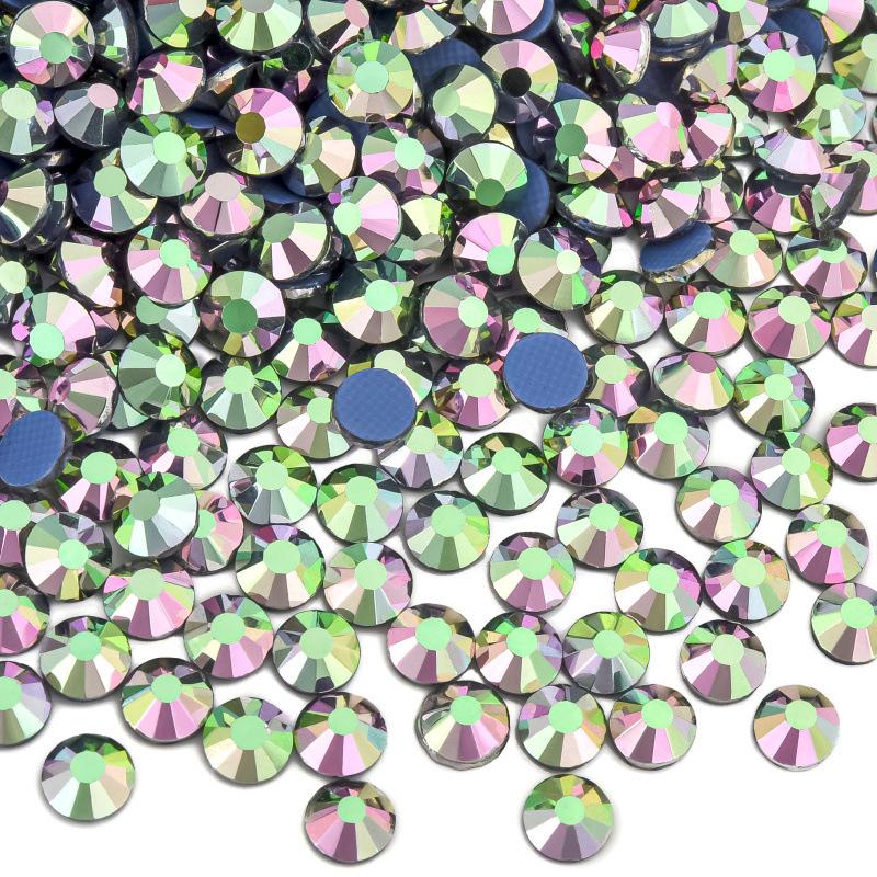 Imitation Glass Hot Diamond Rhinestone, Hot Melt Adhesive Bottom Protein Porcelain White Diy Crystal Beauty Clothing Accessories