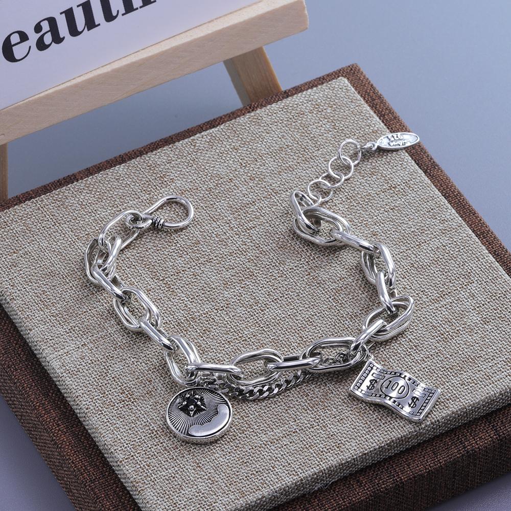 Punk Coole Männer und Frauen Accessoires Mode Armband Multi-Element Vintage Dollar Tag Sterne Mond Casual Luxus Schmuck
