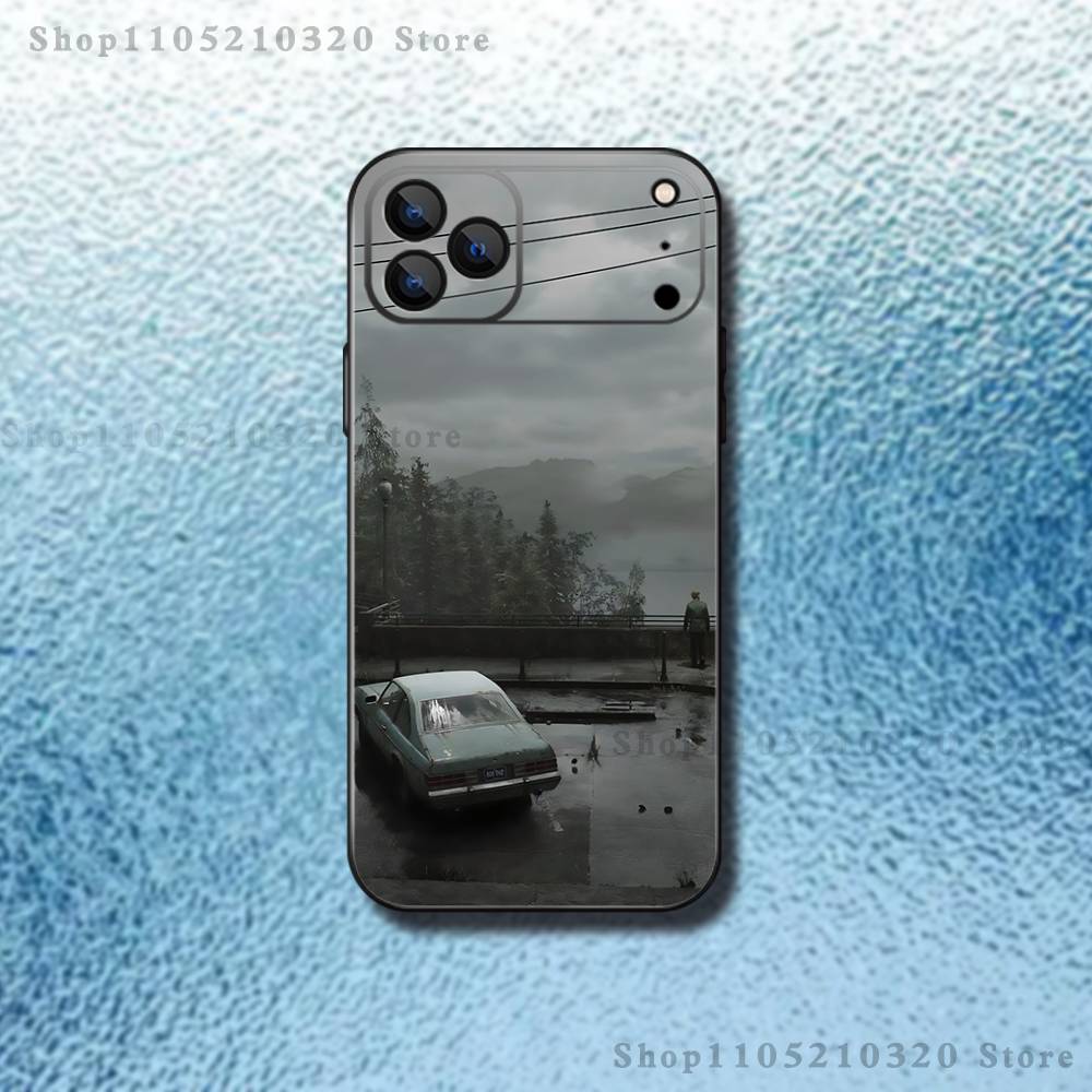 

Silent Hill 2 Videogame Phone Case For iPhone 17,16,15,14,13,12,11,Pro Max,XSX,,XR,SE,Mini,8,7,Soft Silicone Black Cover iPhone12PROMAX