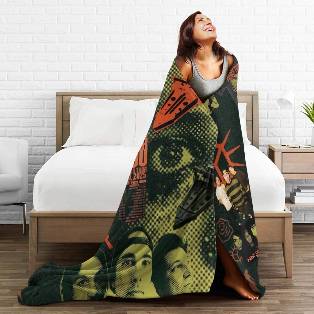 Warm Soft Blankets Picnic Pierce the Veils Bedding Throws Flannel Bedspread For Couch Bed Fashion Sofa Bed Cover