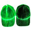 Halloween Farbwechselnde LED Leuchtmütze Weihnachten Glasfaser Baseballkappe Hip Hop Mütze