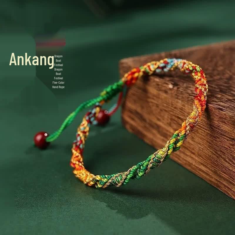 

Dragon Boat Festival Five-Color Woven Bracelets for Kids - 100 Pack