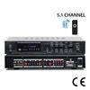 Highly Power 5.1Channel Music Amplifier Featuring Bluetooth-compatible 5.1 USB Card & Mics Input for Home Entertainment