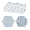Checkers Silicone Mould DIY Crystal Epoxy Mold Three-dimensional Checkers Board