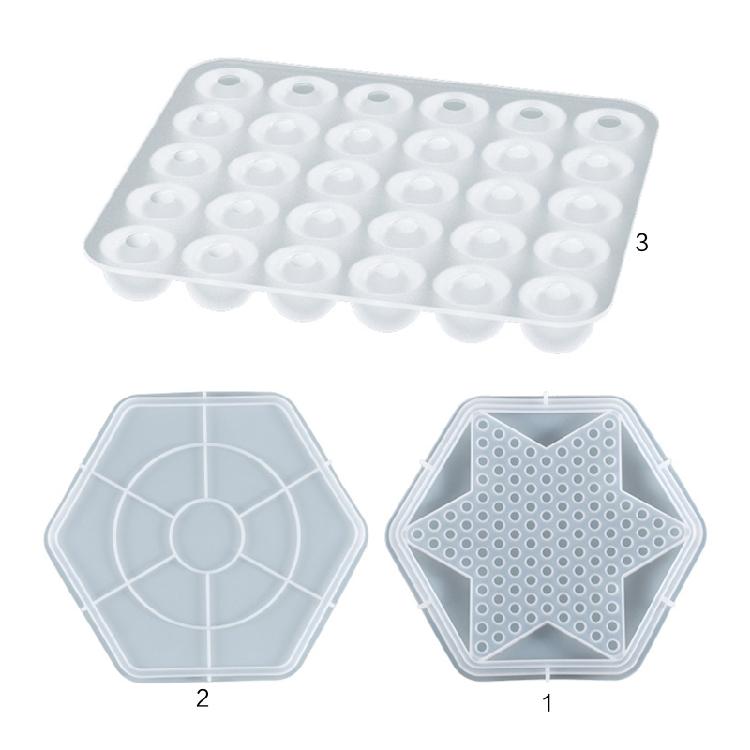 Checkers Silicone Mould DIY Crystal Epoxy Mold Three-dimensional Checkers Board