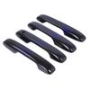 Fit 21 Electroplated Bright Black Carbon Fiber Non-Slip Pull Handle Cover Sticker