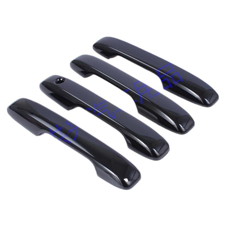 Fit 21 Electroplated Bright Black Carbon Fiber Non-Slip Pull Handle Cover Sticker