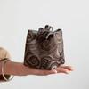 Chinese Style Tea Set Storage Bag Thickened Multi-functional Candy Storage Bag Vintage Portable Teacup Drawstring Bags