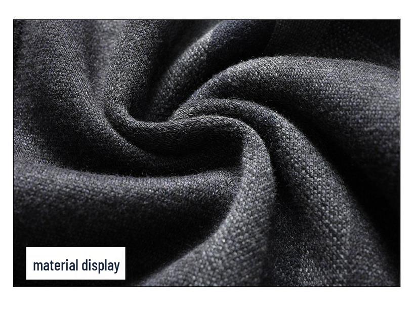 Dad's Plus Velvet Cardigan: Warm Knit Button-Up for Autumn/Winter, Middle-Aged & Elderly Men