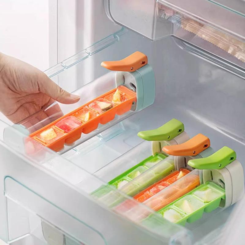 Press Type Ice Cube Tray Ice Cube Maker Easy To Demold Ice Tray Mold Diy Whiskey Cocktail Tools Kitchen Accessories