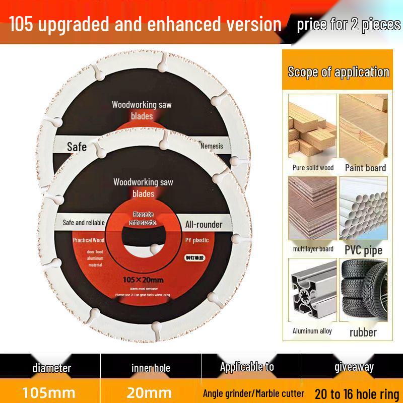 Professional Grade Angle Grinder Cutting Disc for Wood, Aluminum, and PVC