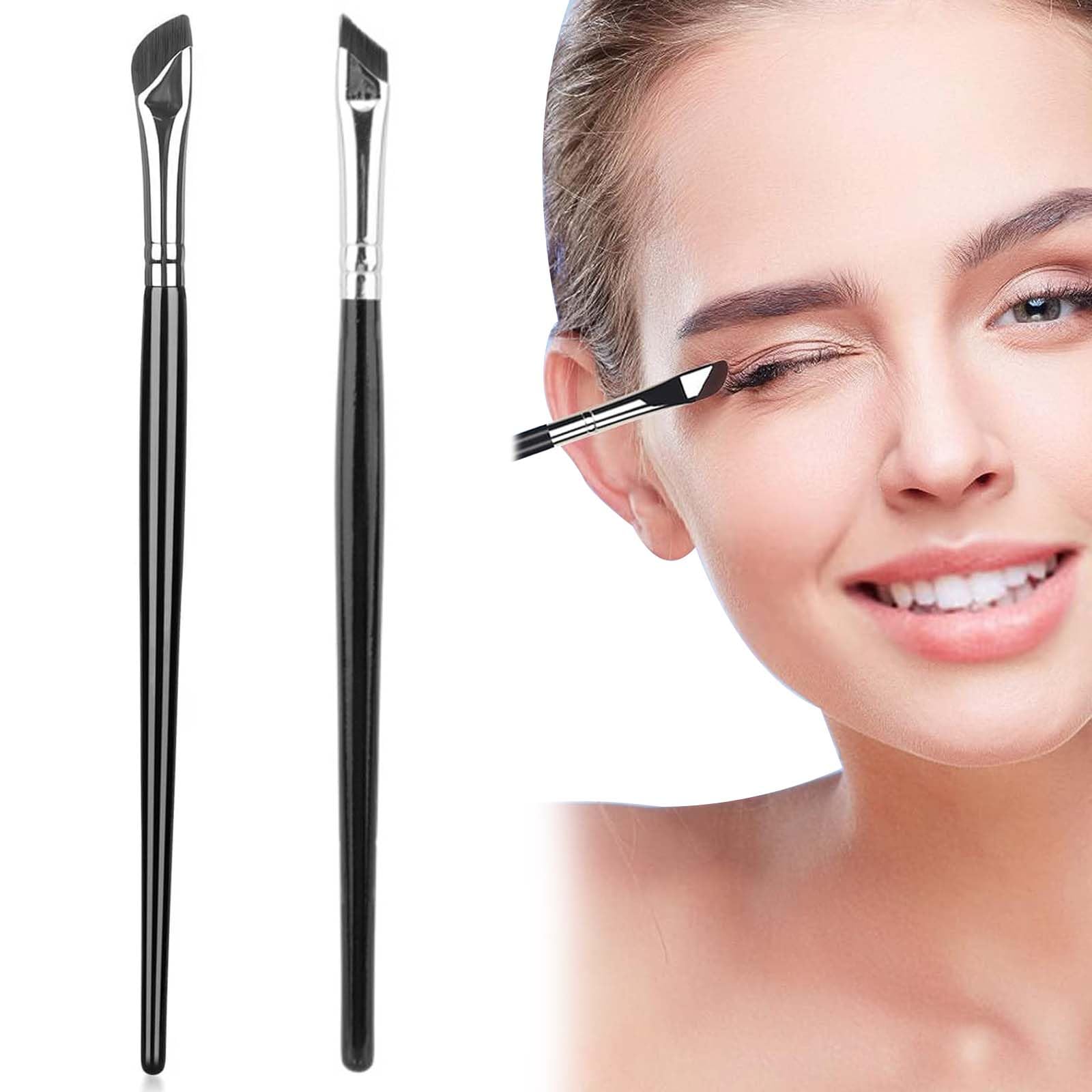

Кисть для макияжа бровей и глаз Extra Ultra Cosmetic Easy to Easy to Draw Brush, Кисть, Кисть, [Набор 2] Черная, Диагональная, Тонкая,
