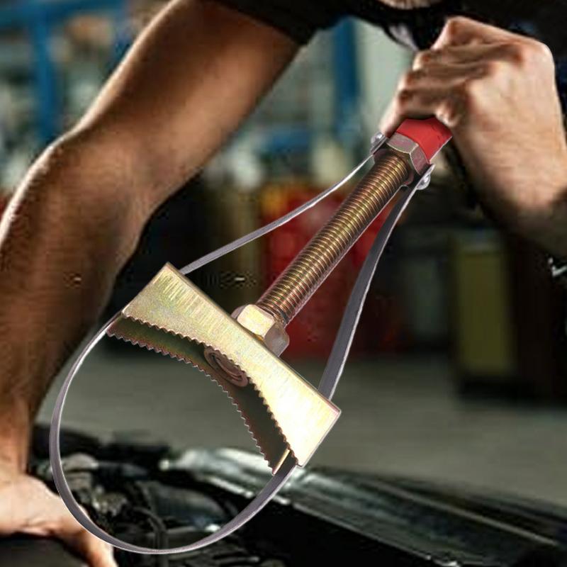 Oil Filter Wrench Excavator Repair Accessories Portable Adjustable Oil Filter Removal Strap Wrench Tool For Car Truck