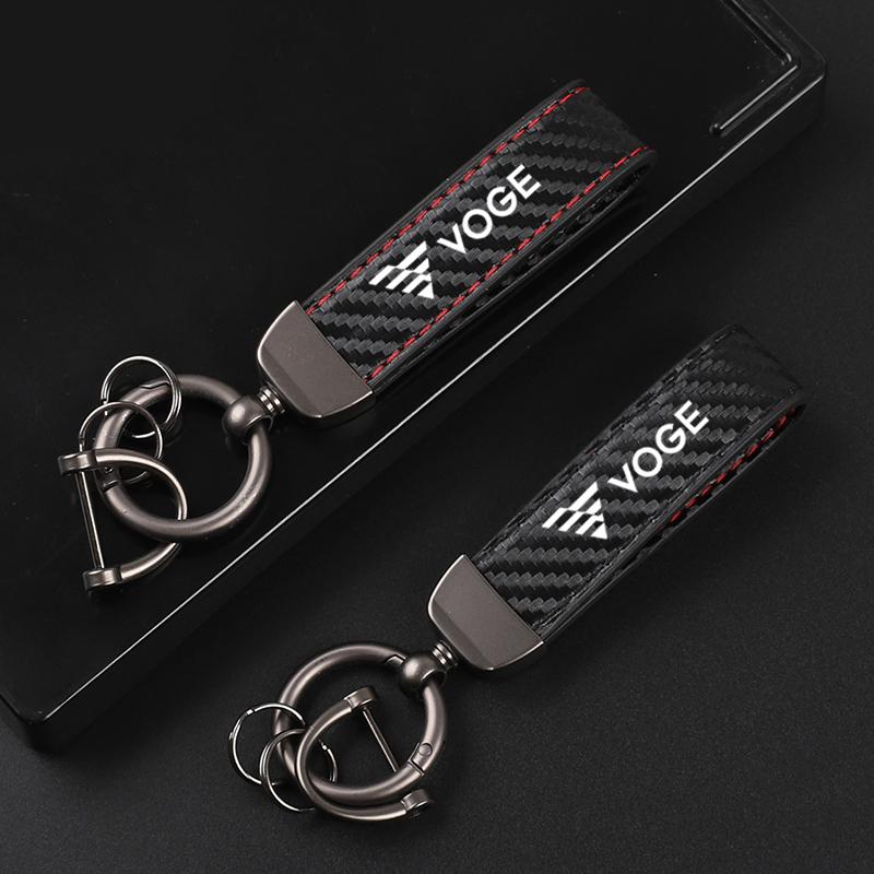 Motorcycle Leather Keychain Horseshoe Buckle Jewelry for VOGE DS525X 525R 300 Rally 300RR 250RR 500AC 650DS