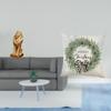 Majestic Lion Sculpture Ornament And Christmas Pillow Cover Set for Office Home Bookshelf Sofa Couch