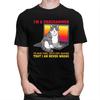 Im A Programmer Lets Assume Im Never Wrong Funny Cat T Shirts Pure Cotton Tees Shirt Round Neck Tshirt ShortSleeve Clothes