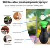 Manual Powder Duster Diatomaceous Earth Duster Handheld Powder Spreader with Long Metal Tube for Diatomaceous Earth Fine Powders