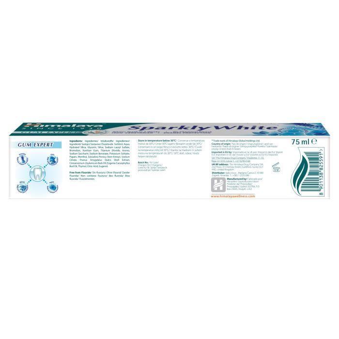 Dentifrice Herbal Himalaya Gum Expert - Sparkly White (Pack de 3)