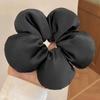 Oversized Fluffy Bread Flower Elastic Hair Ties for Women Solid Color Sweet Cute Girls High Ponytail Scrunchies Trendy Headdress