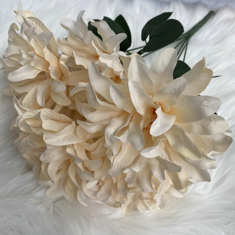45CM Dahlia Bunch Flowers 7 Heads Fake Flowers New Dahlia Artificial Flower  Home Decor