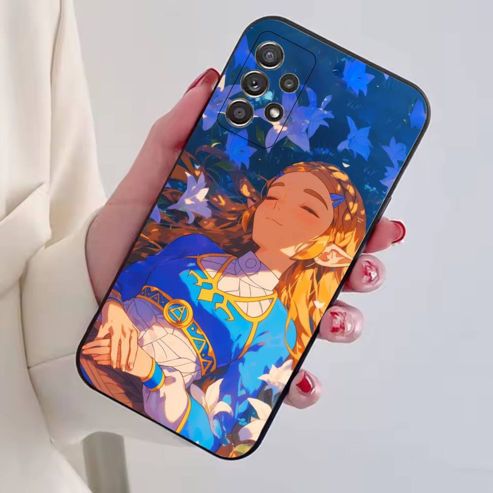 Game The Legend of Z-Zelda Princess Phone Case Black Silicone Soft For Samsung S25,S24,S21,S22,S23,S30,Ultra,S20,Plus,Fe,Lite