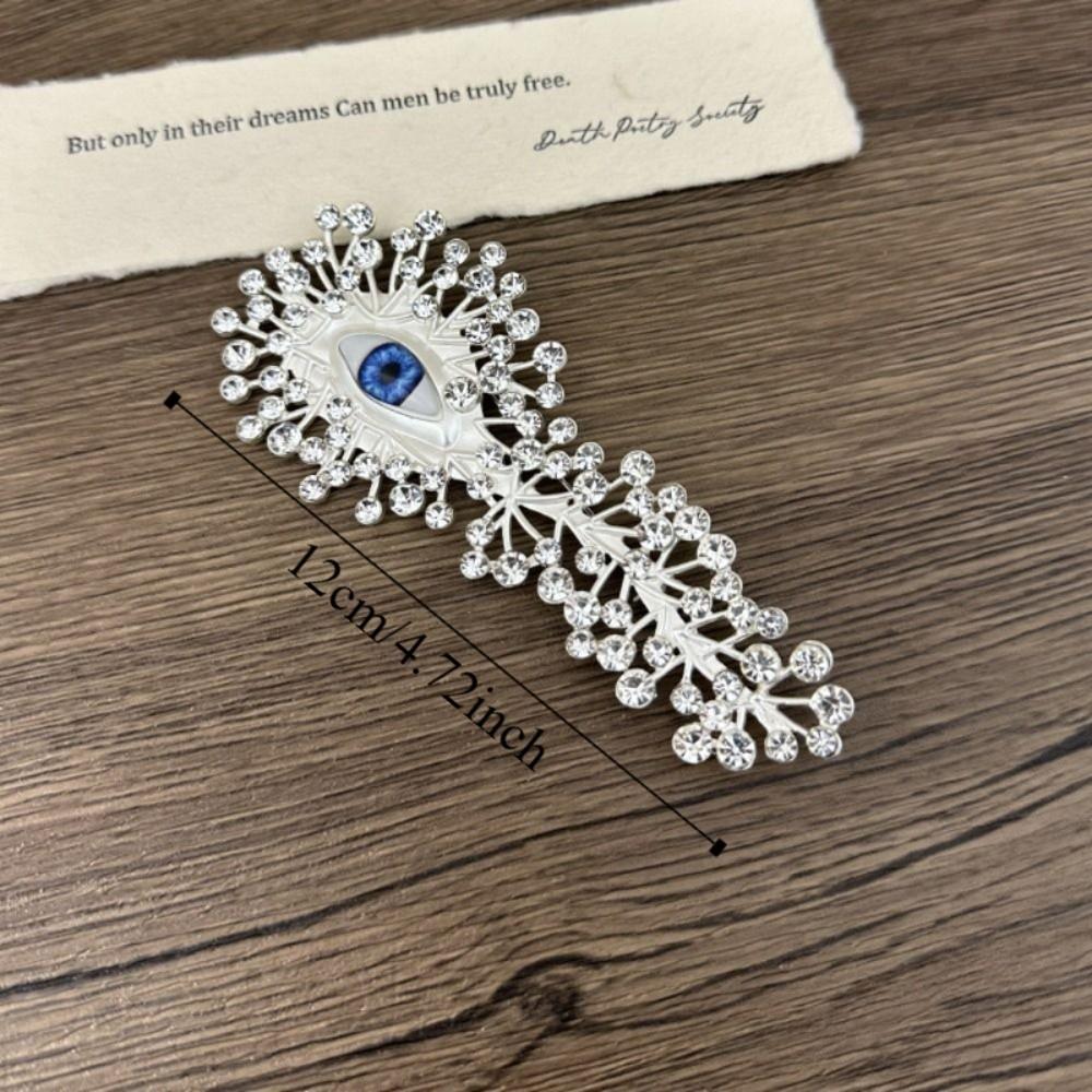 Gorgeous Statement Necklace Rhinestone Eye Pendant Brooch Show Eye Pendant Necklace  Fashion Show