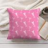 Cocktail Pattern Cushion Cover Soft Short Plush Pillow Cover Smooth Cozy Texture Aesthetic Cushion Case Home Decor