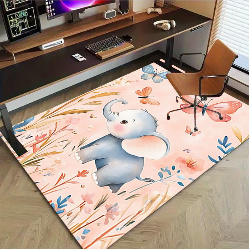 1pc Elephant Carpet Office Rug Outdoor Mat Home Decor Area Carpet Festival Gift