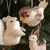 DIY Xmas Tree Hanging Ornaments Foam Simulated Squirrel Pendant  Merry Christmas Decor