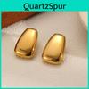 Clous d'Oreilles Géométriques en Acier Inoxydable Doré pour Dames Style Bureau