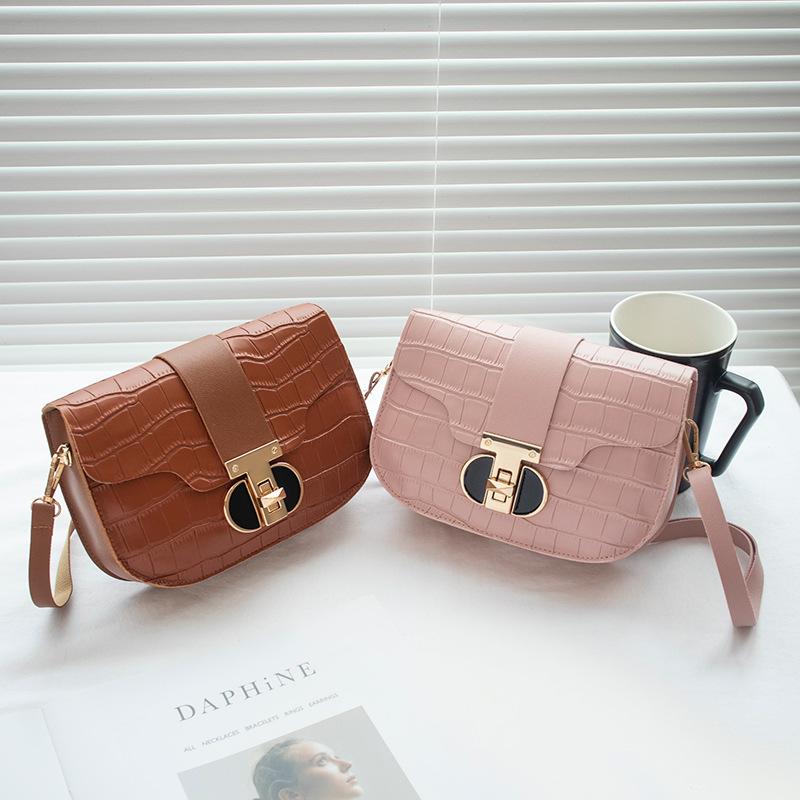 Crocodile Pattern Fashionable Versatile Women's Shoulder Bag Messenger Bag