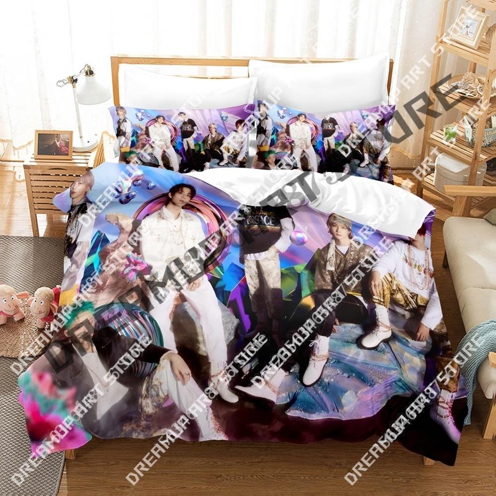 3D Print Kpop P1Harmony Bedding Set Twin Queen King Full Size Duvet Cover Pillowcase Bed boys girls Adult Home Textiles