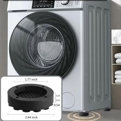 Anti Vibration Washing Machine Feet Pads with Suction Cup Anti Slip Washer Support Pads Heighten Shock-absorbing