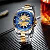 CURREN Steel Strap Watch Simple Calendar Large Dial Business Watch Waterproof Men's Fashion