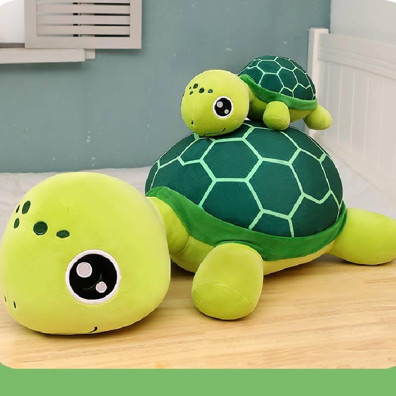 Niedliches und kuscheliges Plüsch-Meeresschildkröten-Spielzeug mit großen Augen Perfektes Geschenk für Kinder!