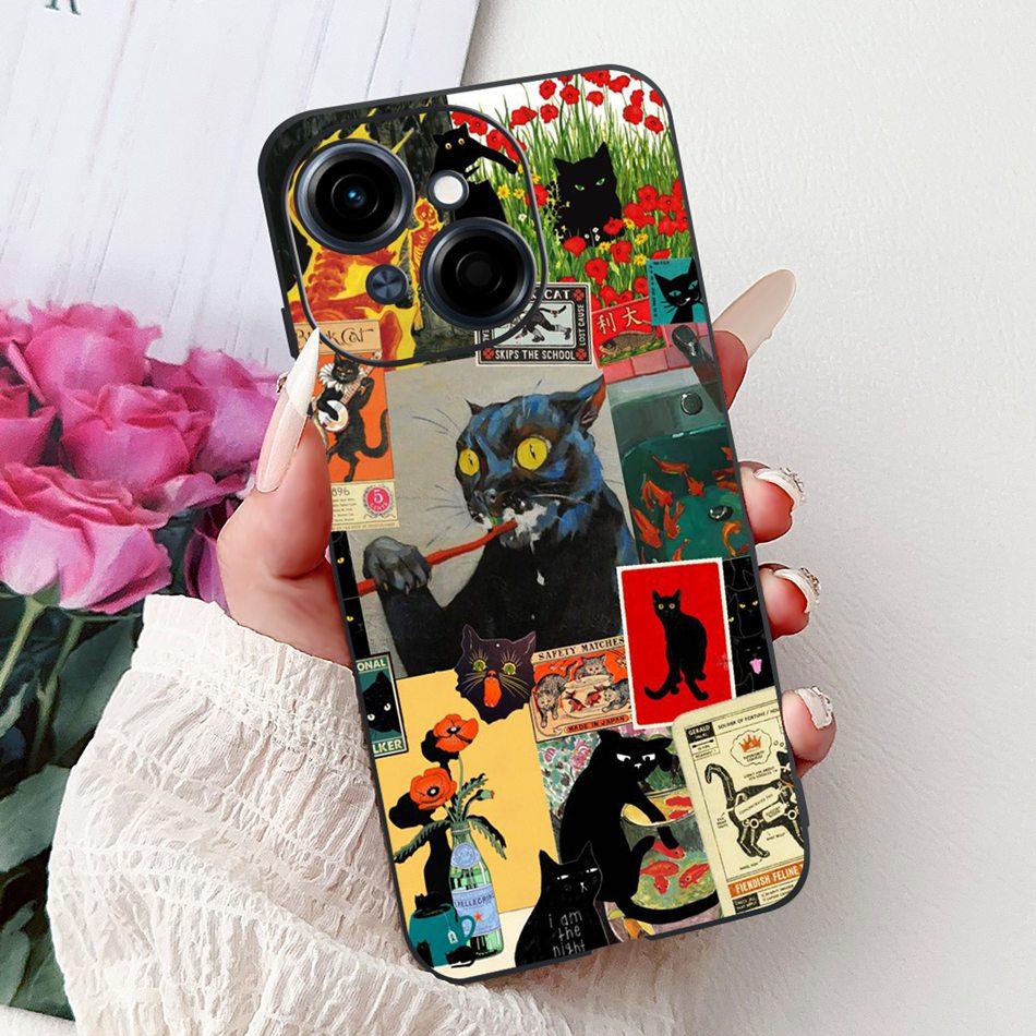 For Tecno Spark Go 1 Fashion Cool Pattern Phone Case For Tecno Spark Go 2025 Go1 Black Silicone Soft Cases