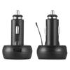 3 in 1 Digital LED Car Cigarette Lighter Voltmeter Thermometer Car Truck USB Charger 12V/24V Temperature Meter Voltmeter