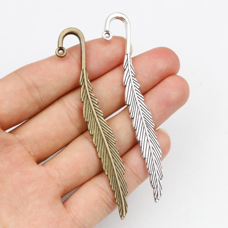 3-50pcs Alloy Metal Feather Charms Pendant for Necklace Keychain Earrings DIY Jewelry Making Accessories Findings